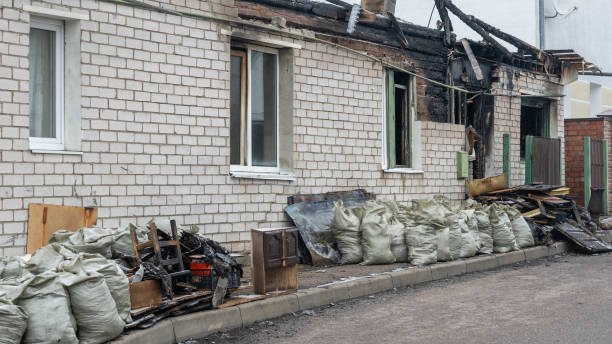 Professional Fire Damage Removal technician working in Dayton, TX